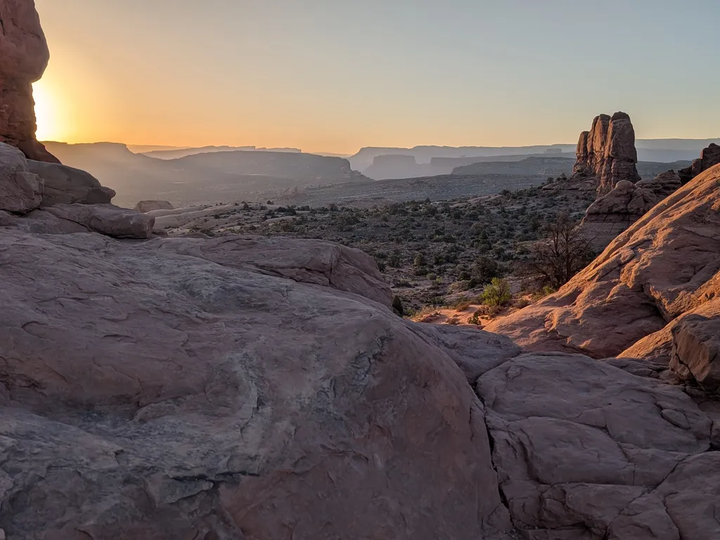 Iconic sandstone buttes with sheer vertical faces and flat tops by focusn